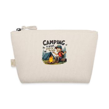 Camping ist großartig bis auf die nervigen Mücken! - Bio-Täschchen - Natur - Vorne