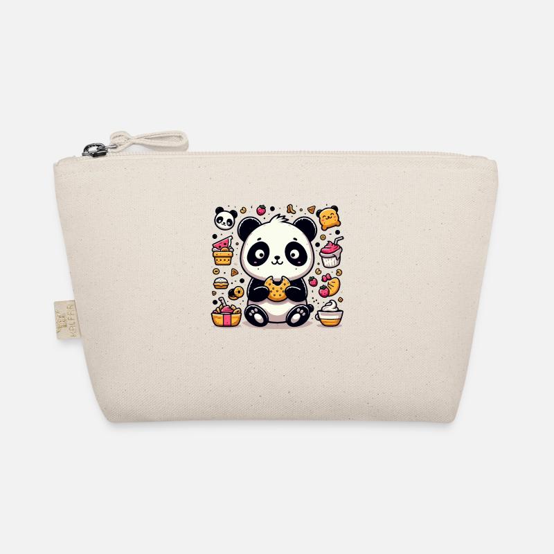 Panda mignon avec des collations Trousse biologique