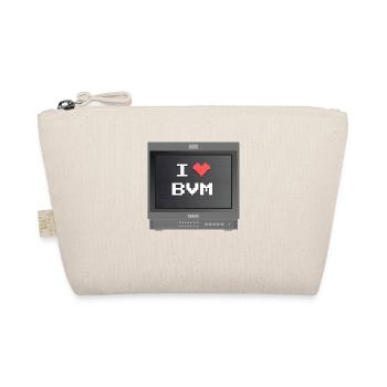 PVM Lover - I love my BVM - Organic Pouch - nature - Front