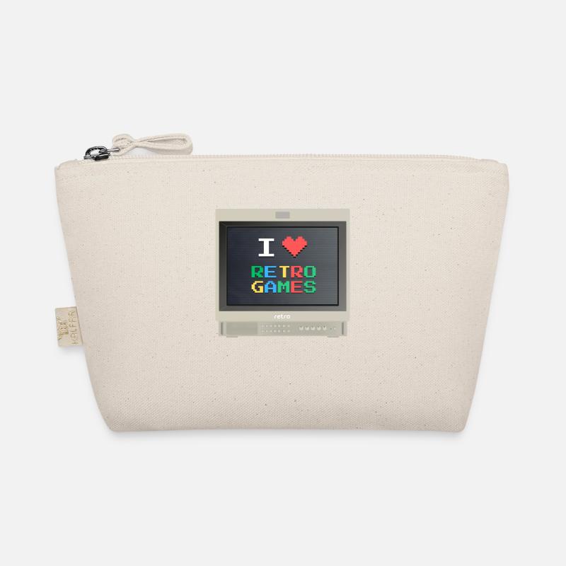 PVM Lover - Retrogames (Beige) Bio-Täschchen
