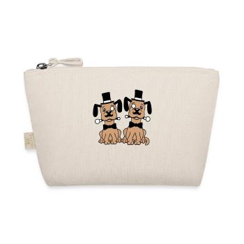 2 Chiens M. Sir Cylindre Chapeau Monocle Lunettes Empire - Trousse biologique - nature - Devant