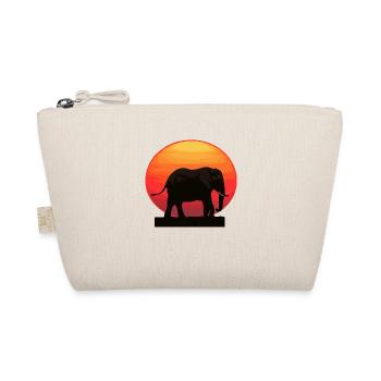 Elephant at sunrise - Organic Pouch - nature - Front