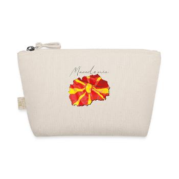 Macedonia Flag in Macedonia Map EN - Organic Pouch - nature - Front