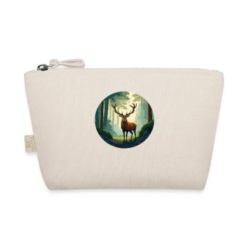 Red deer in the forest - Organic Pouch - nature - Front