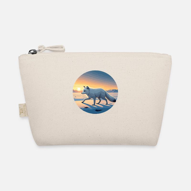 Arctic fox at sunrise Organic Pouch