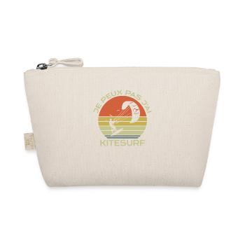 I Can't I Kite Gift Humor - Organic Pouch - nature - Front