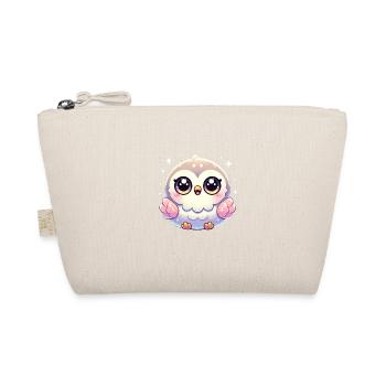 Super Cute Kawaii Baby Owl - Bio-Täschchen - Natur - Vorne