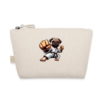 Carlin Karaté Dessin animé Chien Arts Martiaux - Trousse biologique - nature - Devant