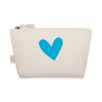 Cœur Bleu - Trousse biologique - nature - Devant