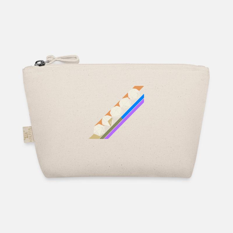 Retro Minimalistisches Polyedrisches Würfelset Tischplatte RPGP Bio-Täschchen