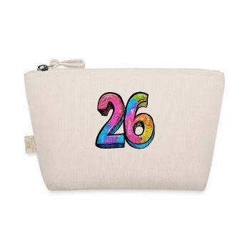 26 Number Colorful - Organic Pouch - nature - Front