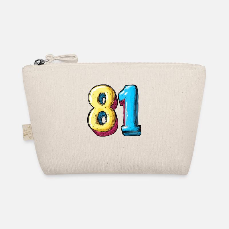 81 Number Colorful Organic Pouch