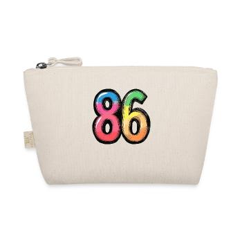 86 Number Colorful - Organic Pouch - nature - Front