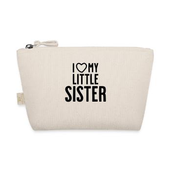 I love my little sister - Organic Pouch - nature - Front