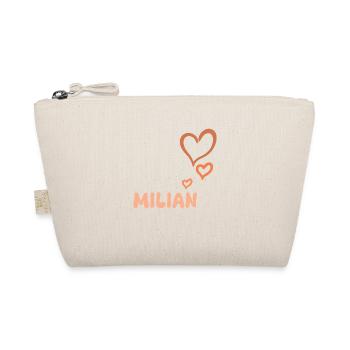 First name Milian - Organic Pouch - nature - Front
