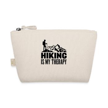 hiking is my therapy - Organic Pouch - nature - Front