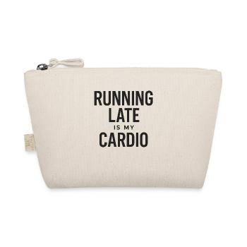 Running Late Is My Cardio – Statement Shirt - Organic Pouch - nature - Front