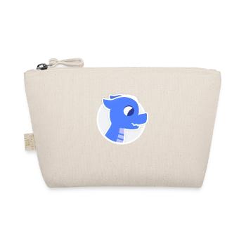 Cute Blue Cozy Dragon - Organic Pouch - nature - Front