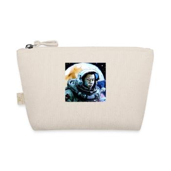 Astronaut im Weltraum vor Mond - Bio-Täschchen - Natur - Vorne