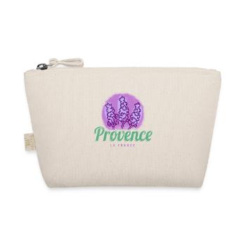 Provence Retro Lavender Côte d'Azur France - Organic Pouch - nature - Front