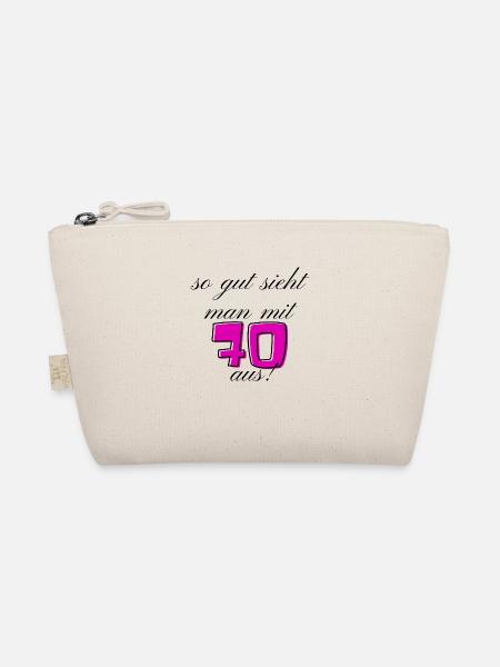 70. Geburtstag - Bio-Täschchen - Natur