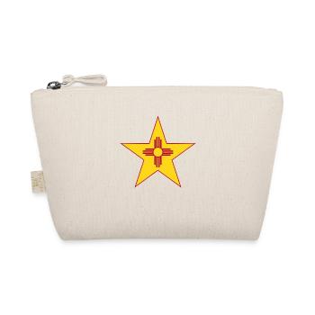 Two-piece New Mexico star design - Organic Pouch - nature - Front