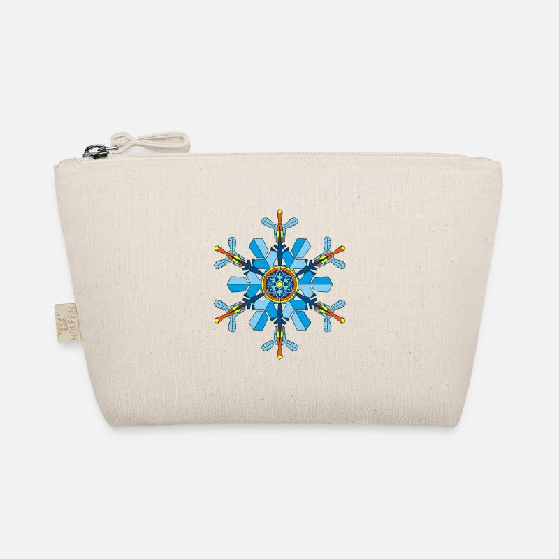 Schneeflocken Mandala Bio-Täschchen