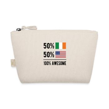 Moitié irlandais moitié américain Usa Irlande Drapeau irlandais - Trousse biologique - nature - Devant