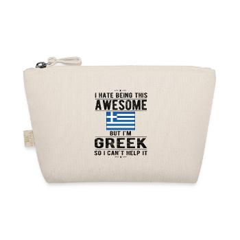 Grèce Grèce Drapeau Origine grecque - Trousse biologique - nature - Devant