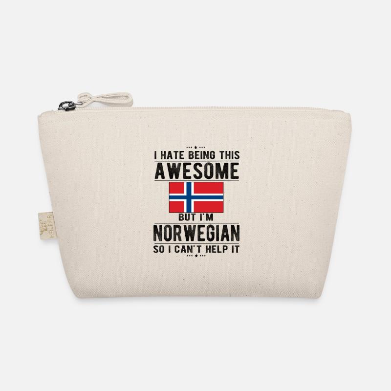 Norwegian Norway Flag Norwegian origin Organic Pouch
