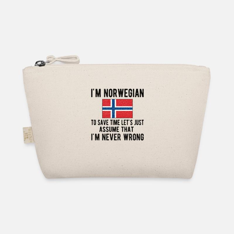 Norwegian Norway origin Norwegian flag Organic Pouch