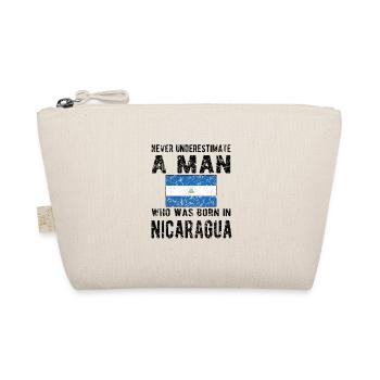 Proud Nicaraguan Flag Nicaragua Origin - Organic Pouch - nature - Front