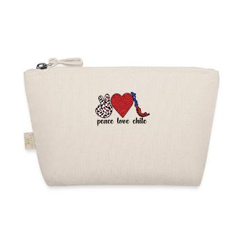 Proud Chilean Chile Flag Chilean Roots - Organic Pouch - nature - Front