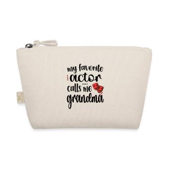 Proud Theatre Grandma Theatre Actor Grandmother - Organic Pouch - nature - Front