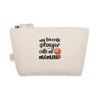 Memaw Grandma Of Basketball Player Basketball Memaw - Organic Pouch - nature - Front