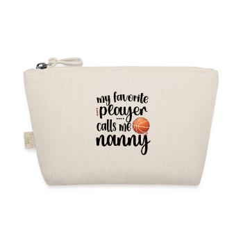 Nanny Grandma Of Basketball Player Basketball Nanny - Organic Pouch - nature - Front