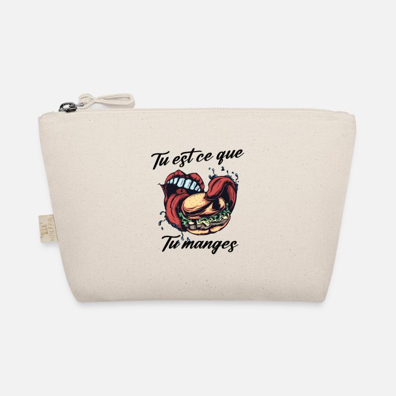 Tu est ce que tu manges t-shirt humour Trousse biologique
