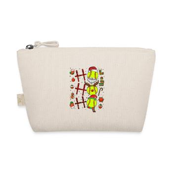 Softball Noël Joueur de softball Cadeau de fête de Noël - Trousse biologique - nature - Devant