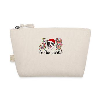 Border Collie Christmas Border Collie Xmas Gifts - Organic Pouch - nature - Front