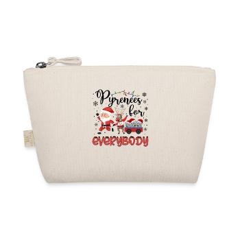Great Pyrenees Weihnacht Goldener Hunde Geschenk - Bio-Täschchen - Natur - Vorne