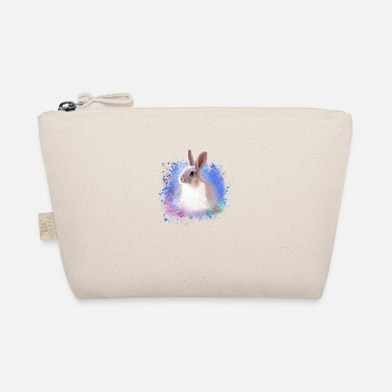 rabbit, rabbit, blue, graffiti, painting, Organic Pouch
