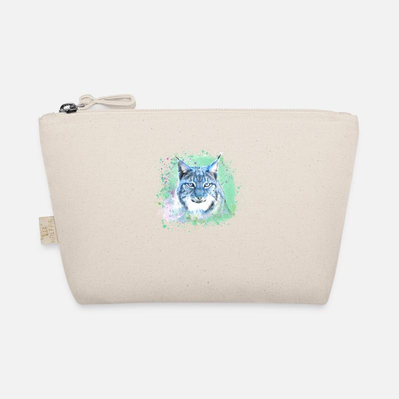 wildcat,lynx,blue,graffiti,painting,cat Organic Pouch