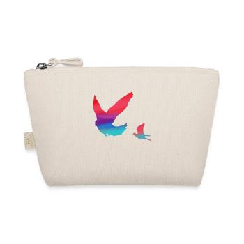 oiseaux, coloré, aquarelle, pigeons, mouches - Trousse biologique - nature - Devant