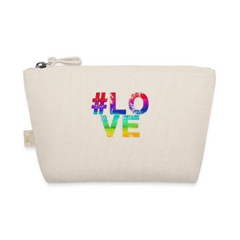 lovve,bunt,regenbogen,love,lgbt,hashtag - Bio-Täschchen - Natur - Vorne