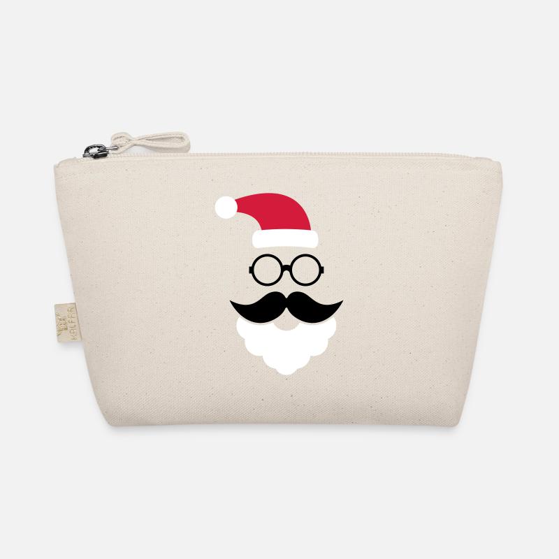 Hipster Weihnachtsmann Bio-Täschchen