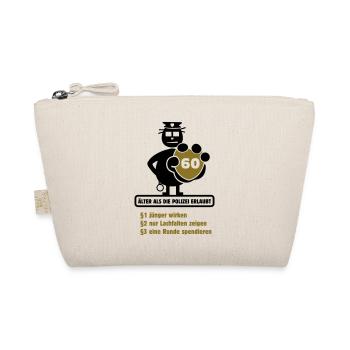 60th Birthday Shirt "Older than the allowed ..." - Organic Pouch - nature - Front