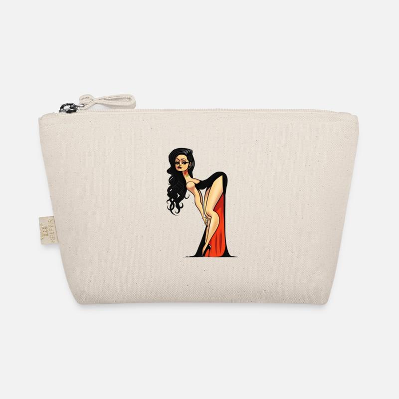 Vampire Pin-up (no bg) Organic Pouch