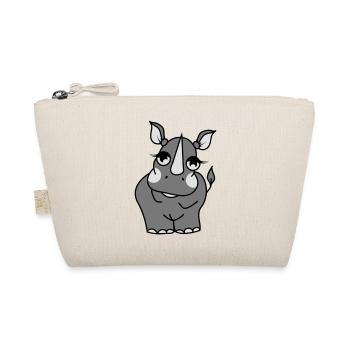 The shy rhino - Organic Pouch - nature - Front