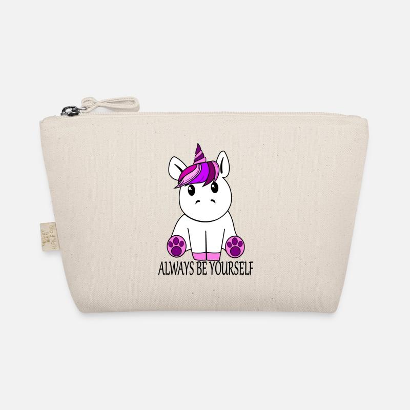 Einhorn "Always be yourself" Bio-Täschchen