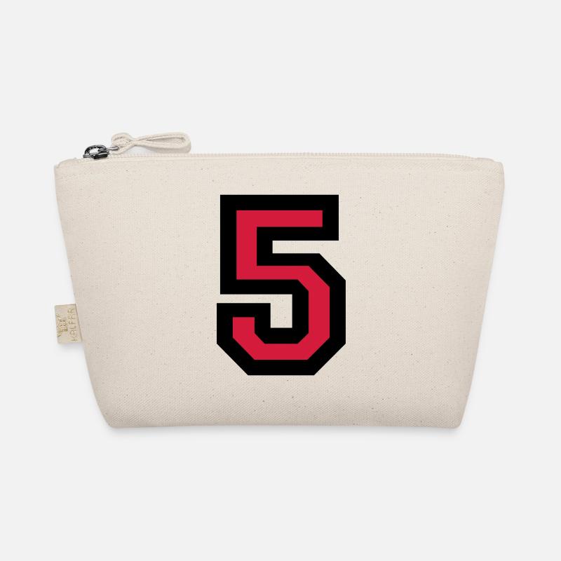 Number five - the number 5 - Organic Pouch - nature
